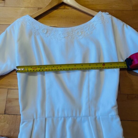 Vintage Montreal Fashion Sample Velvet Wedding/Winter Cocktail Dress - Picture 14 of 16